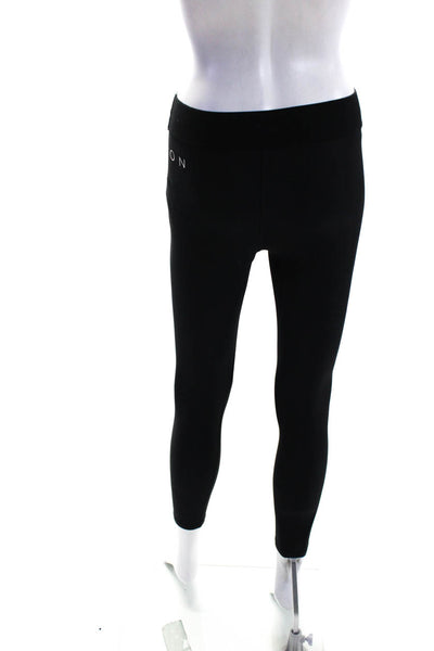 PE Nation Womens Elastic Waistband Graphic Activewear Leggings Black Size XS