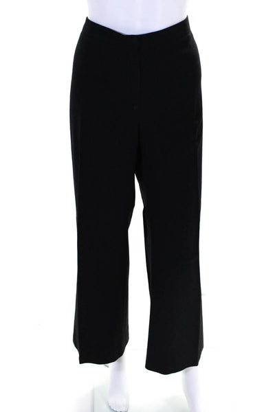 Agnona Womens Charcoal Wool High Rise Pleated Wide Leg Dress Pants Size 30