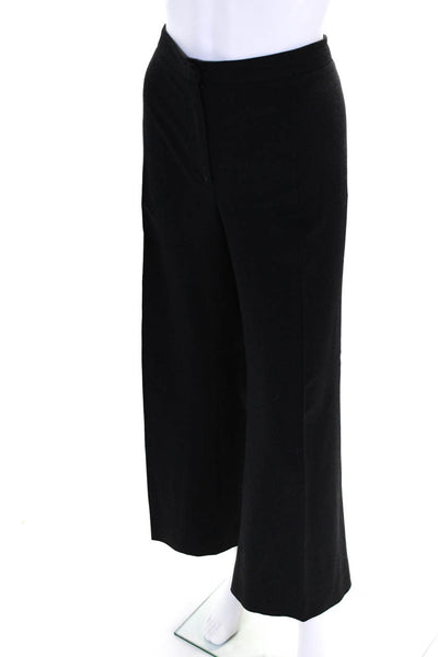 Agnona Womens Charcoal Wool High Rise Pleated Wide Leg Dress Pants Size 30