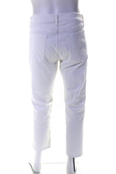 Rag & Bone Mens Cotton Buttoned Zipped Slim Straight Leg Pants White Size EUR32