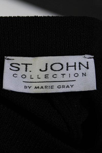 St. John Collection By Marie Gray Womens Pull On High Rise Pants Brown Size 4