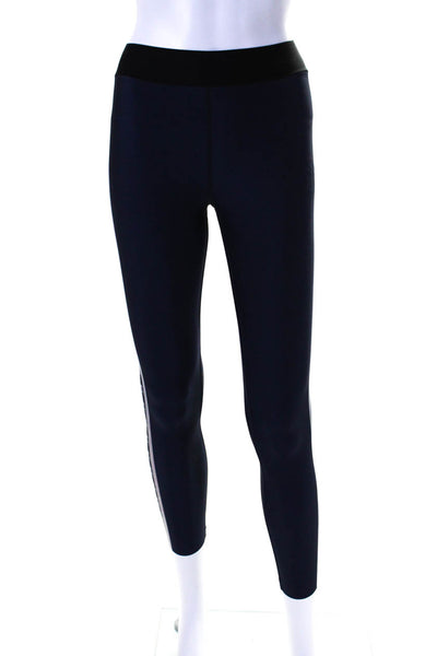 Ultracor Women's Elastic Waist Full Length Legging Navy Blue Size S