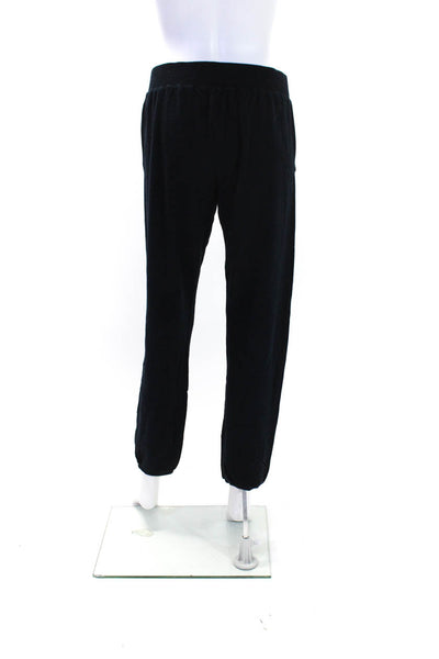 Monrow Women's Elastic Waist Tapered Leg Jogger Pant Black Size M