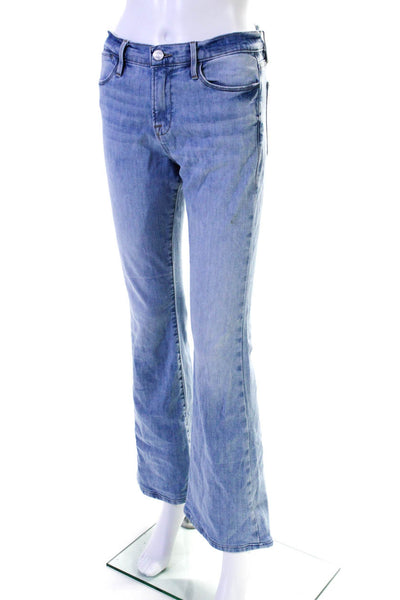 Frame Womens High Rise Light Wash Flare Leg Cebu Jeans Blue Cotton Size 26