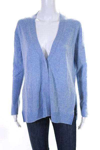 3.1 Phillip Lim Womens Cashmere Double Slit Buttoned Cardigan Blue Size XS