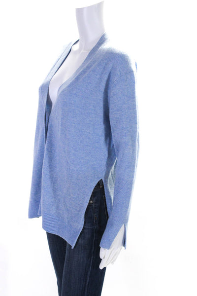 3.1 Phillip Lim Womens Cashmere Double Slit Buttoned Cardigan Blue Size XS