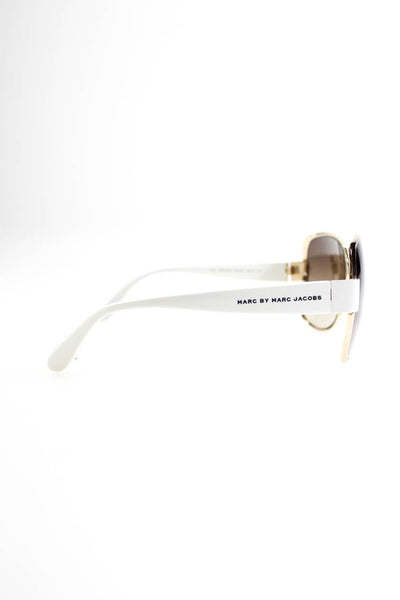 Marc By Marc Jacobs Womens MMJ 082/S Oversize Square Sunglasses White Brown