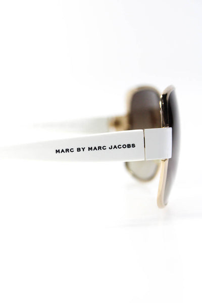 Marc By Marc Jacobs Womens MMJ 082/S Oversize Square Sunglasses White Brown