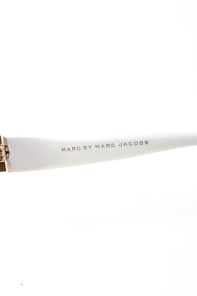 Marc By Marc Jacobs Womens MMJ 082/S Oversize Square Sunglasses White Brown