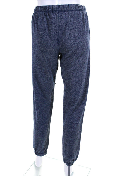 Roots Womens Cotton Graphic Print Drawstring Jogger Sweatpants Blue Size M