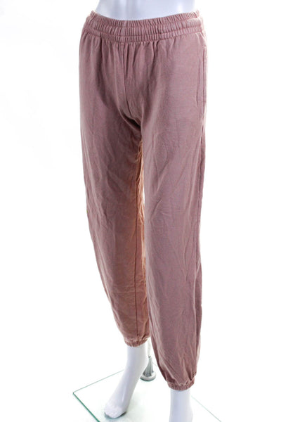 Inamorata Womens Ruched Elastic Waist Drawstring Tied Sweatpants Pink Size XS