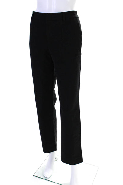 Vince Women's Hook Closure Flat Front Straight Leg Dress Pant Black Size 12