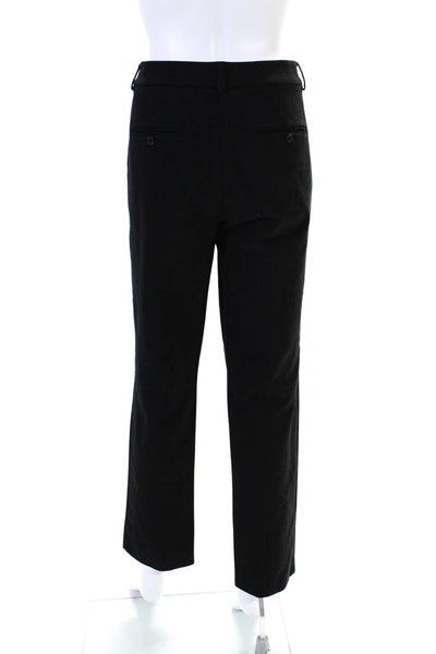 Vince Women's Hook Closure Flat Front Straight Leg Dress Pant Black Size 12