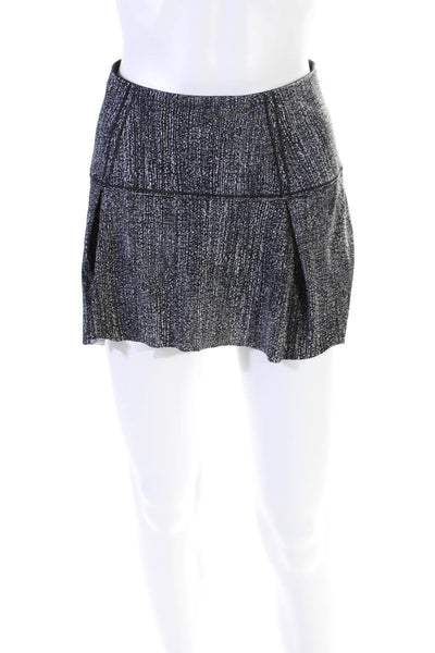 Lululemon Womens Speckled Marbled Print Athletic Skort Black White Size 4