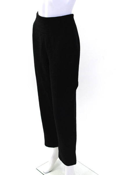 Vito Emanuele Womens High Waist Woven Tapered Ankle Pants Black Size 8