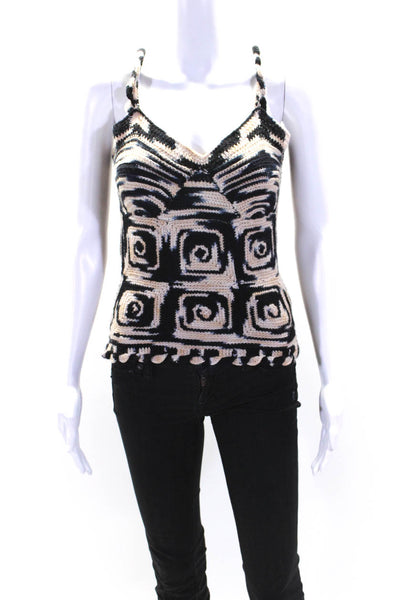 Ulla Johnson Womens Knit Sleeveless Tank Top Multi Colored Cotton Size Small