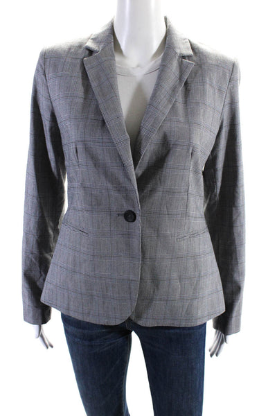 Hipchik Couture Women's Long Sleeves Lined One Button Plaid Blazer Size S