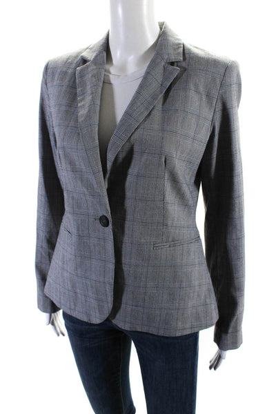 Hipchik Couture Women's Long Sleeves Lined One Button Plaid Blazer Size S