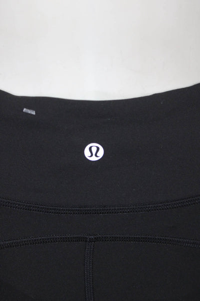 Lululemon Women's High Waist Pockets Biker Short Black Size 6