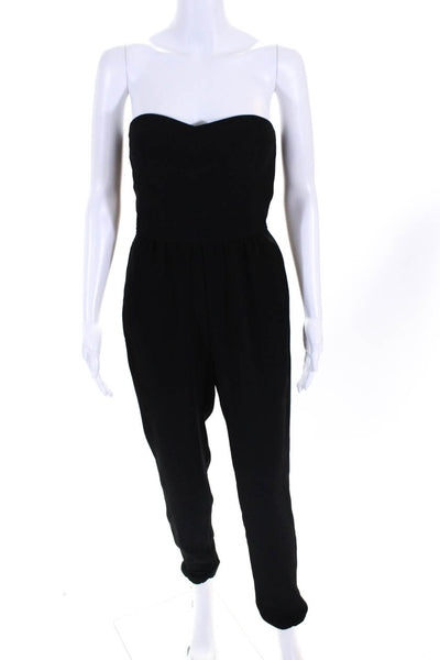 Twelfth Street by Cynthia Vincent Womens Sweetheart Neck Jumpsuit Black Size 2