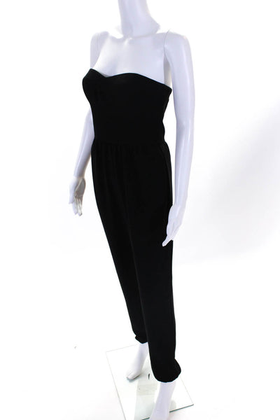 Twelfth Street by Cynthia Vincent Womens Sweetheart Neck Jumpsuit Black Size 2