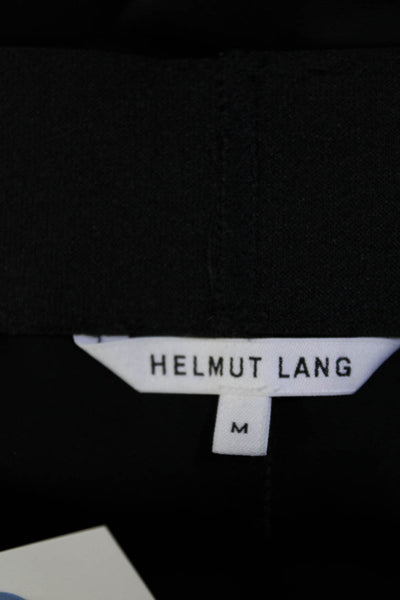 Helmut Lang Womens Elastic Waist Bootcut Trousers Black Size M