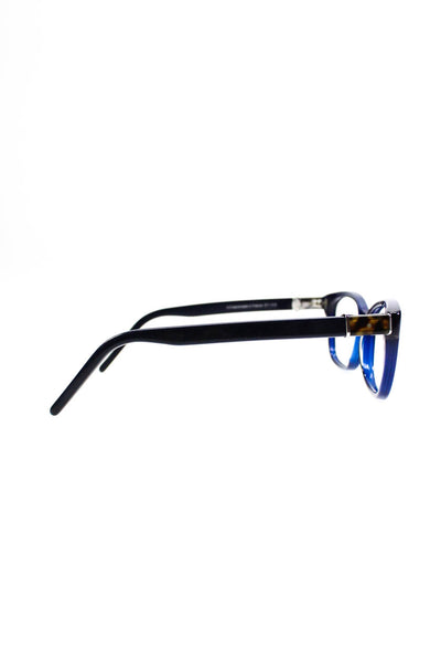 Robert Marc Womens Square Eyeglass Frames Navy Blue Brown Plastic