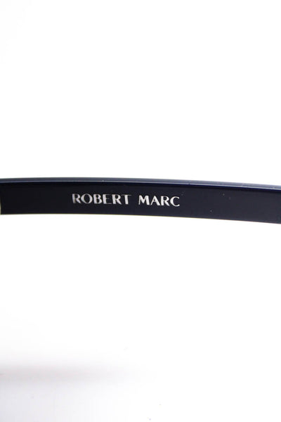 Robert Marc Womens Square Eyeglass Frames Navy Blue Brown Plastic