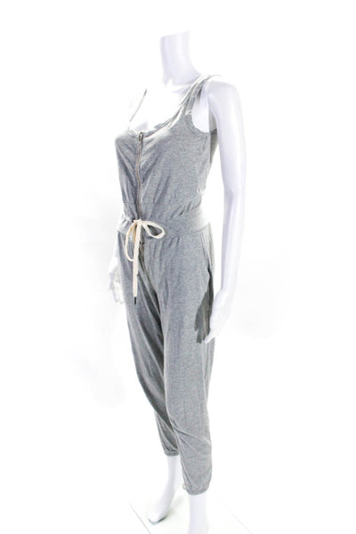 Philanthropy Womens Cotton Scoop Neck Sleeveless One Piece Jumpsuit Gray Size S