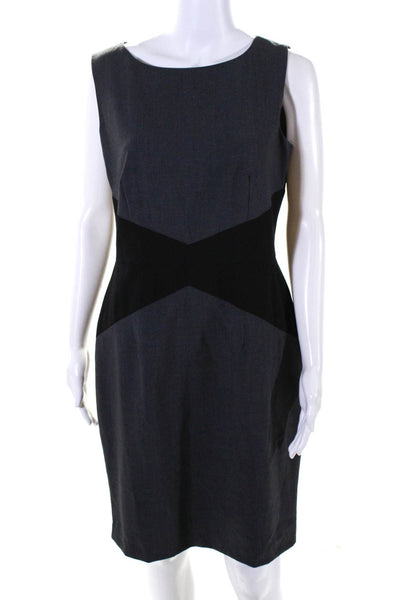 Calvin Klein Women's Round Neck Sleeveless Color Block A-Line Mini Dress Size 8