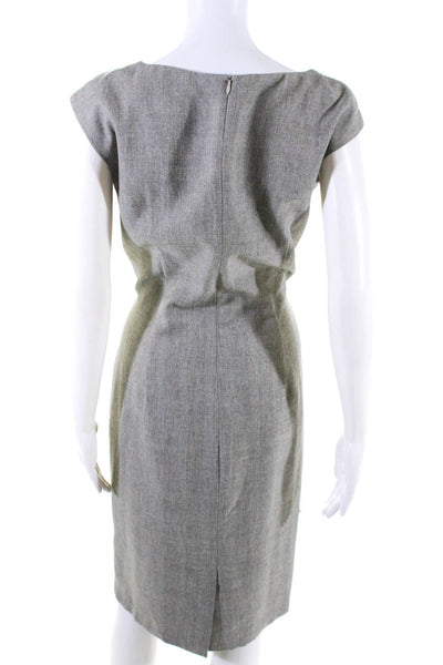 ABS by Allen Schwartz Women's Sleeveless Tie Waist Mini Dress Gray Size 12