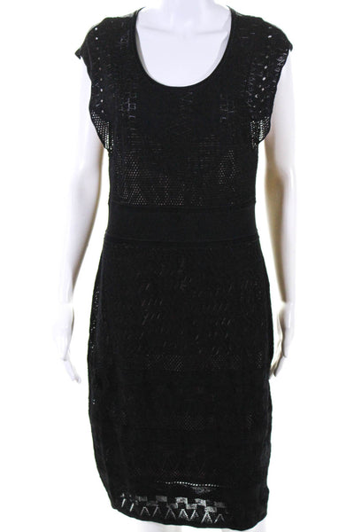 Catherine Malandrino Womens Lined Sleeveless Stretch Bodycon Dress Black Size L