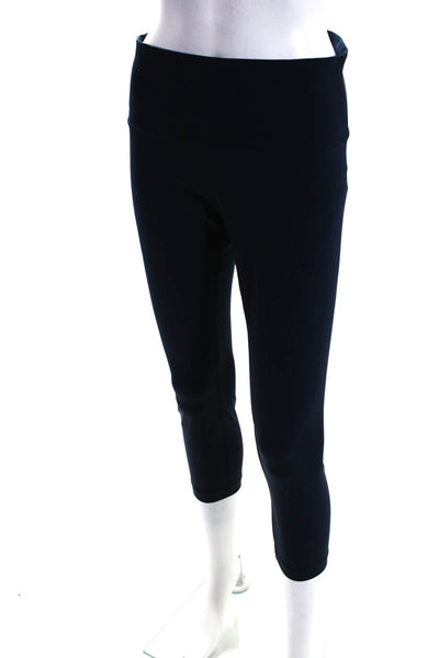 Lululemon Womens Solid Navy Blue Pull On Pants Leggings Size 10