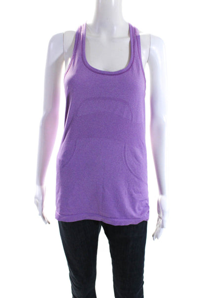 Lululemon Womens Purple Scoop Neck Racerback Active Tank Top Size 8