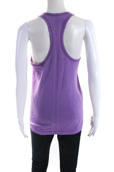 Lululemon Womens Purple Scoop Neck Racerback Active Tank Top Size 8