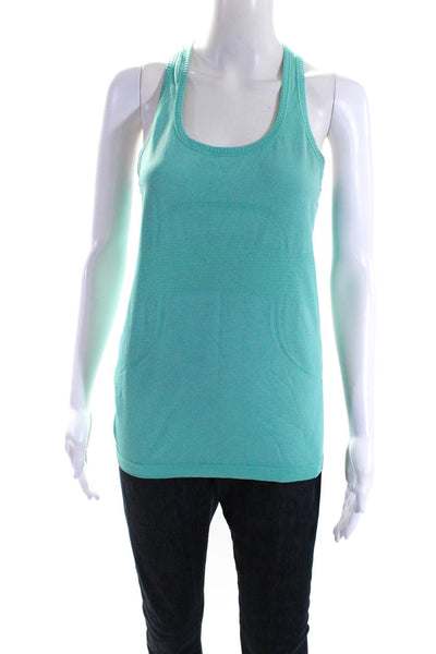 Lululemon Womens Mint Green Scoop Neck Racerback Active Tank Top Size L