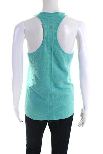 Lululemon Womens Mint Green Scoop Neck Racerback Active Tank Top Size L