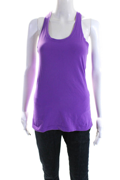 Lululemon Womens Purple Scoop Neck Racerback Active Tank Top Size 2