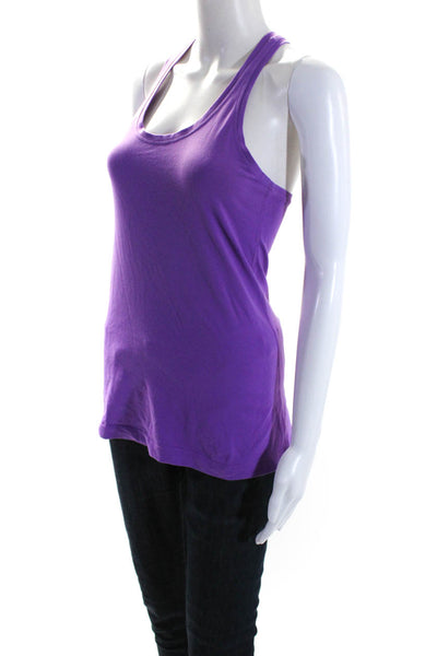 Lululemon Womens Purple Scoop Neck Racerback Active Tank Top Size 2