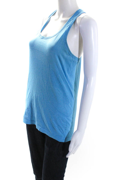 Lululemon Womens Blue Scoop Neck Racerback Sleeveless Active Tank Top Size L