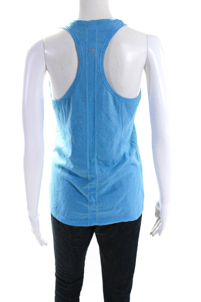 Lululemon Womens Blue Scoop Neck Racerback Sleeveless Active Tank Top Size L