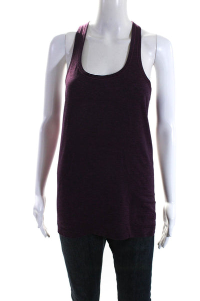 Lululemon Womens Dark Fuschia Scoop Neck Racerback Active Tank Top Size 8