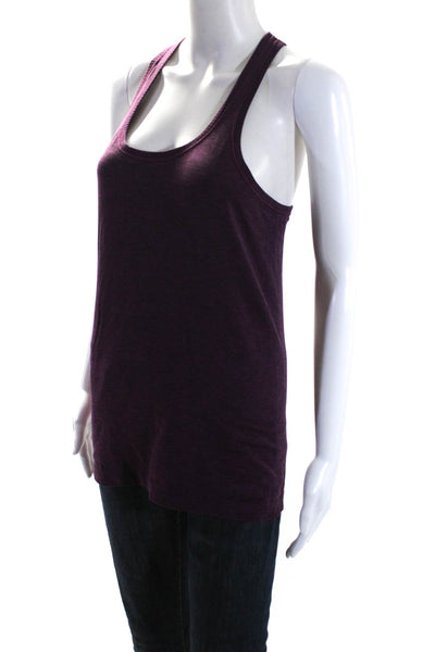 Lululemon Womens Dark Fuschia Scoop Neck Racerback Active Tank Top Size 8