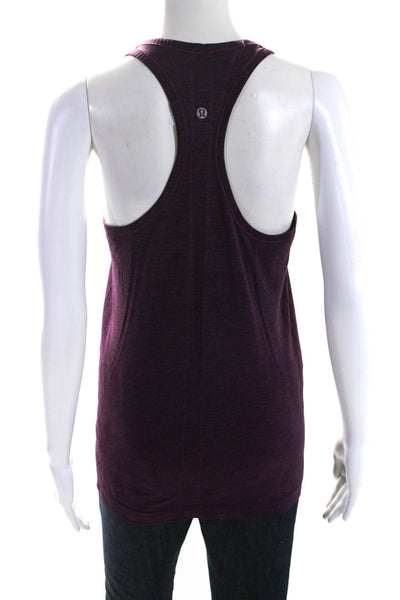 Lululemon Womens Dark Fuschia Scoop Neck Racerback Active Tank Top Size 8