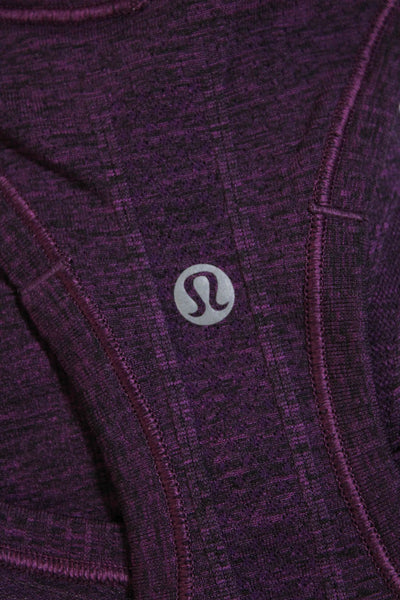 Lululemon Womens Dark Fuschia Scoop Neck Racerback Active Tank Top Size 8