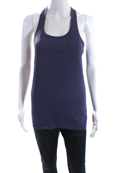 Lululemon Womens Plum Scoop Neck Racerback Active Tank Top Size 8