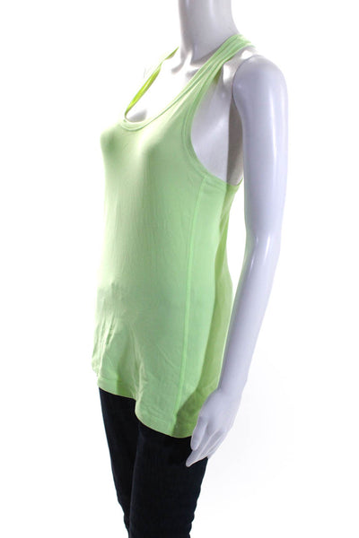 Lululemon Womens Green Scoop Neck Racerback Sleeveless Active Tank Top Size 2