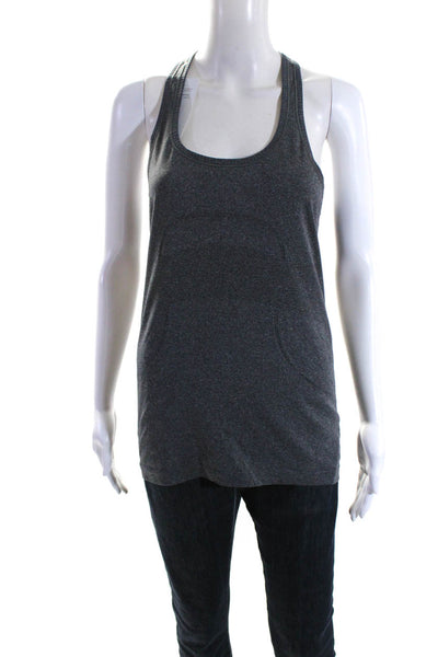 Lululemon Womens Dark Gray Scoop Neck Racerback Active Tank Top Size 8