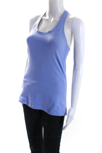 Lululemon Womens Powder Blue Scoop Neck Racerback Active Tank Top Size 2