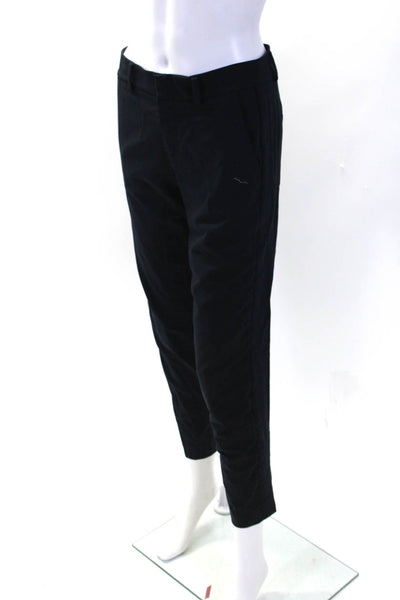 Vince Womens Low Rise Slim Leg Skinny Woven Dress Pants Navy Blue Size 2